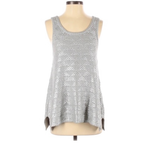 Moth Anthropologie pullover sweater XS silver - Picture 1 of 9
